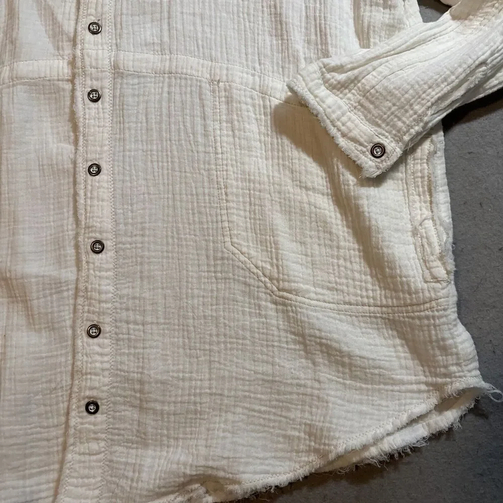 We The Free White Button Down Shirt - Picture 3 of 7